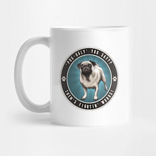 Pug Ugly - Aqua Mug